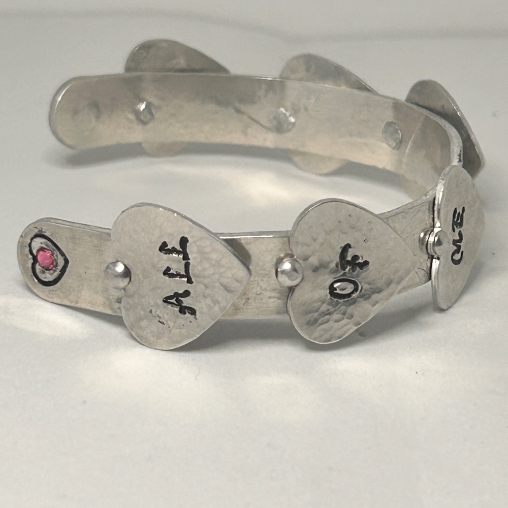 NEW Inspirational Silver Heart Bracelet.  ALL OF ME LOVES ALL OF YOU